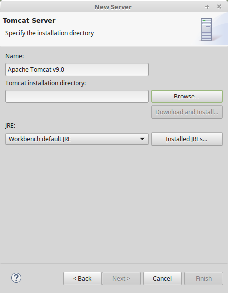 Configuration d'un serveur dans Eclipse