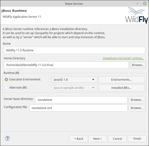 Configuration d'un serveur dans Eclipse
