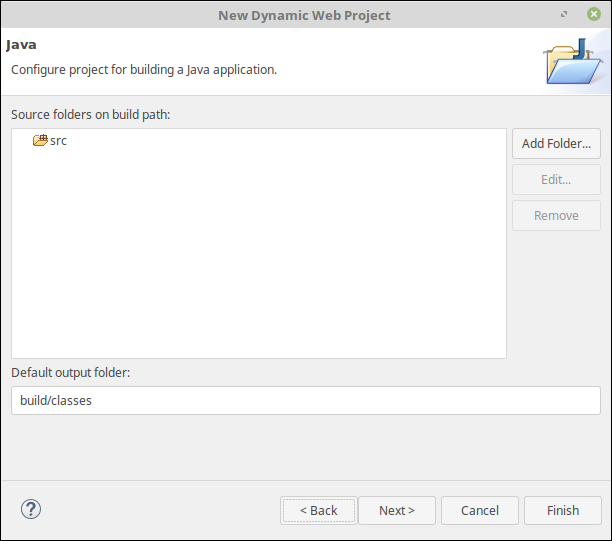 Création d'une application Web dynamique dans Eclipse 2
